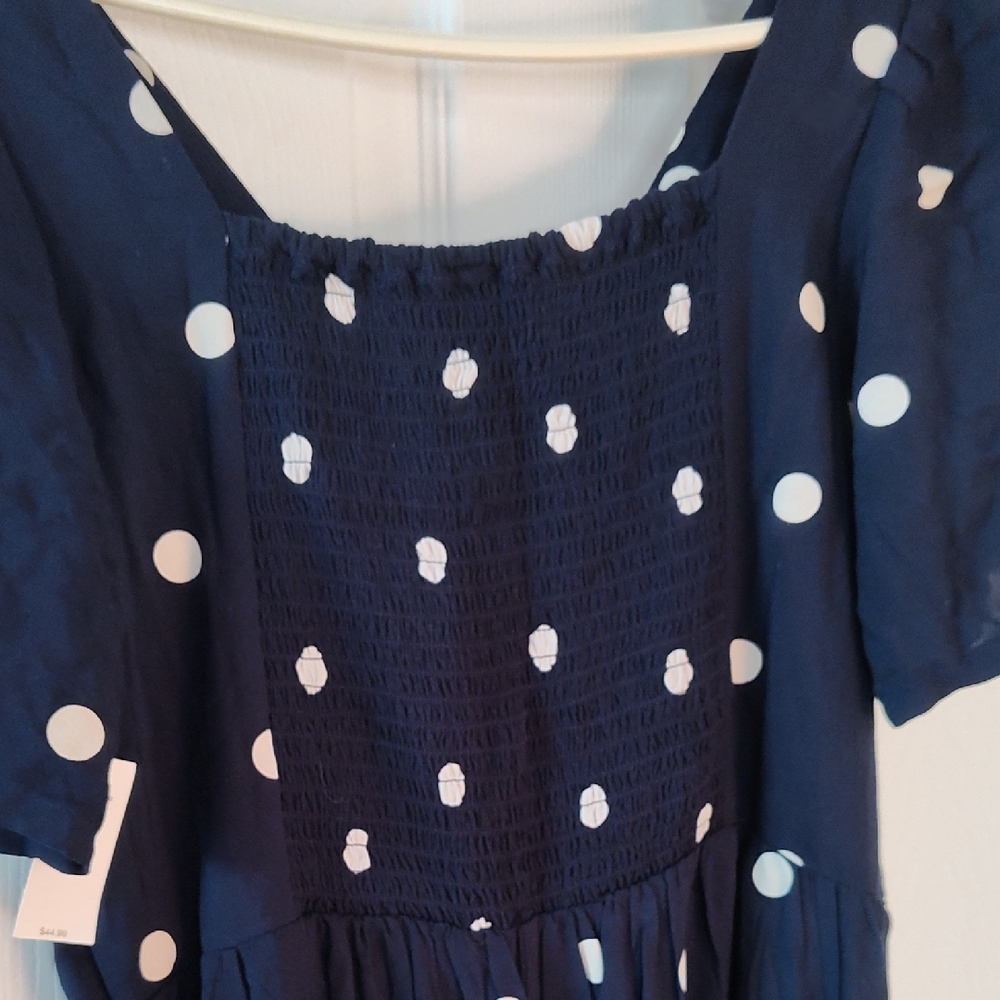 Old Navy Dark Blue Jumpsuit with White Dots - Picture 6 of 6